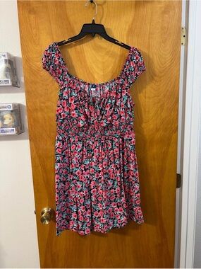 Floral Smocked Waist Mini Dress